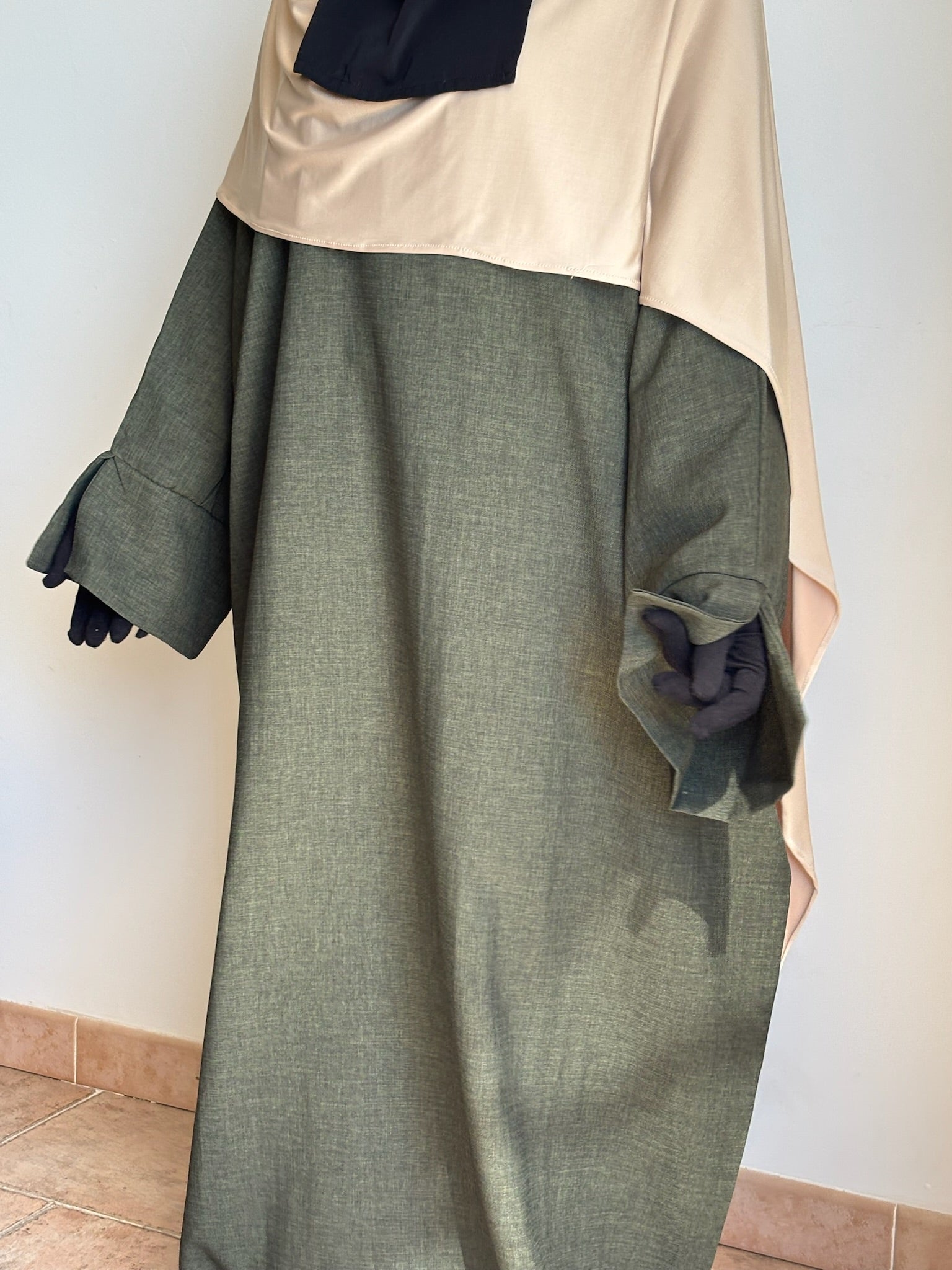 Abaya Effet Lin