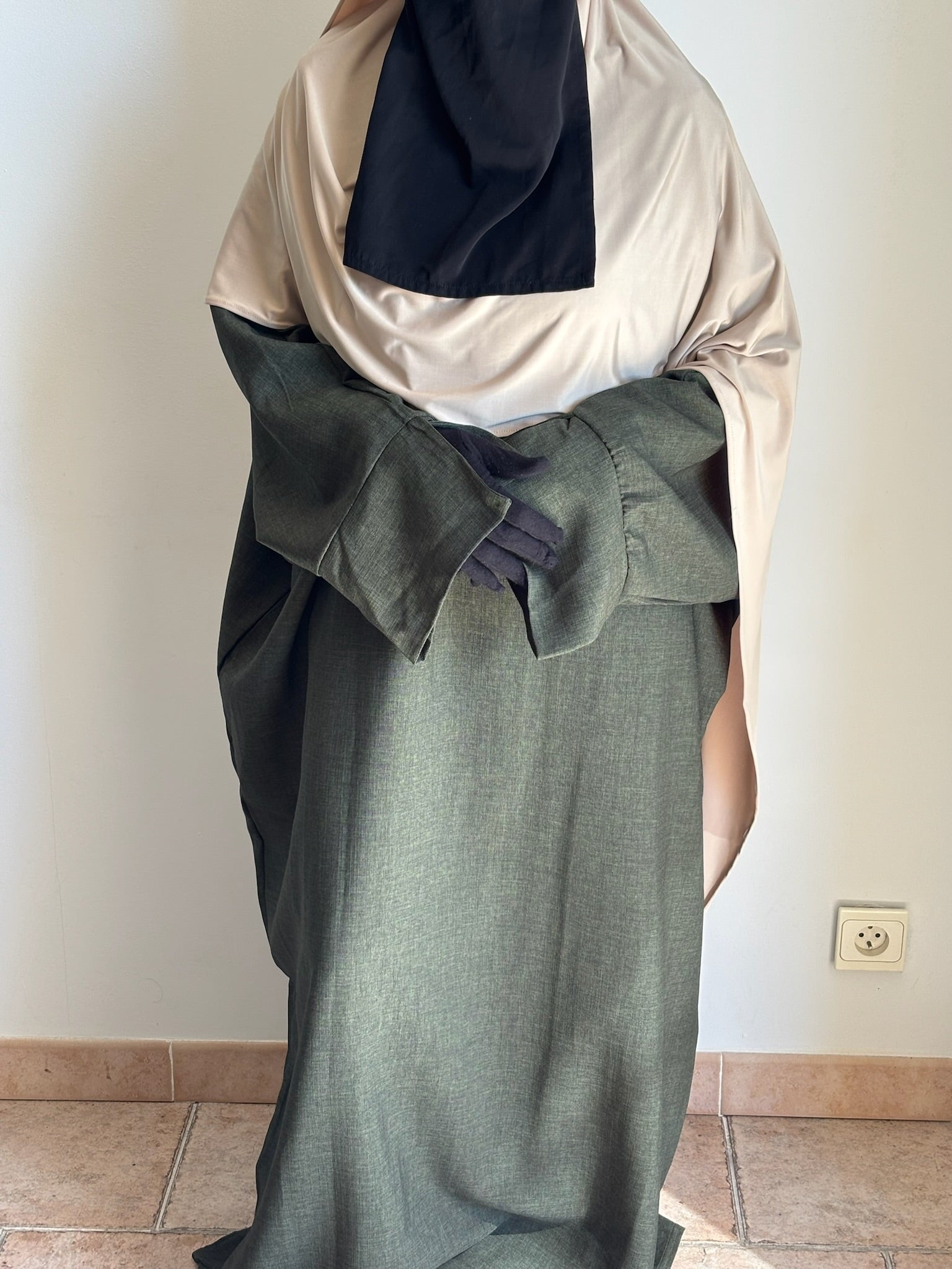 Abaya Effet Lin