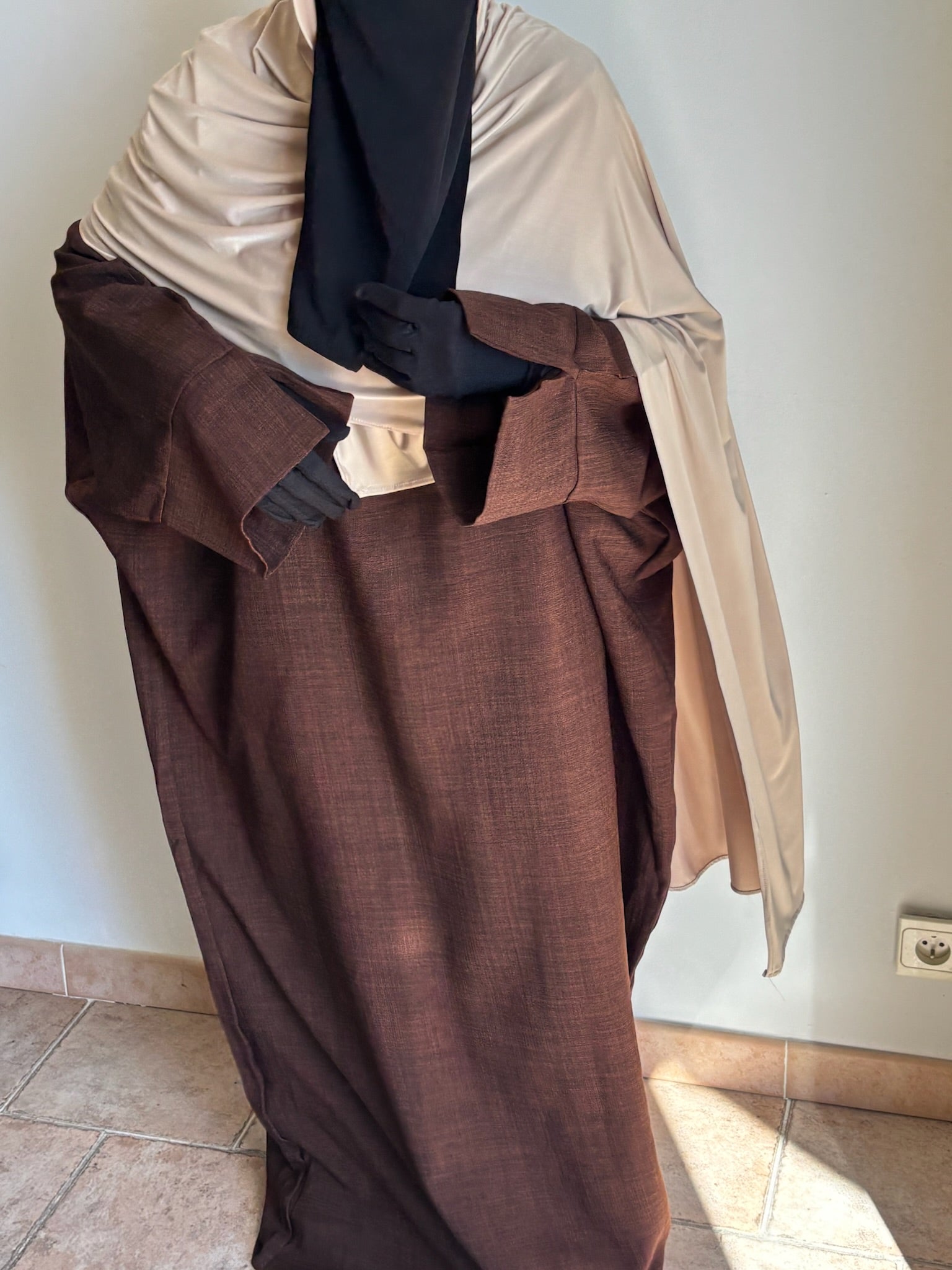 Abaya Effet Lin